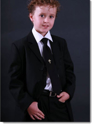 5 Piece black suit - Hire - Little Angels Couture - 1