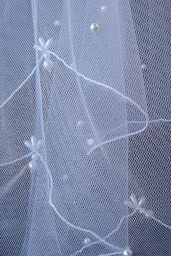 011- Veil Embedded with Pearls